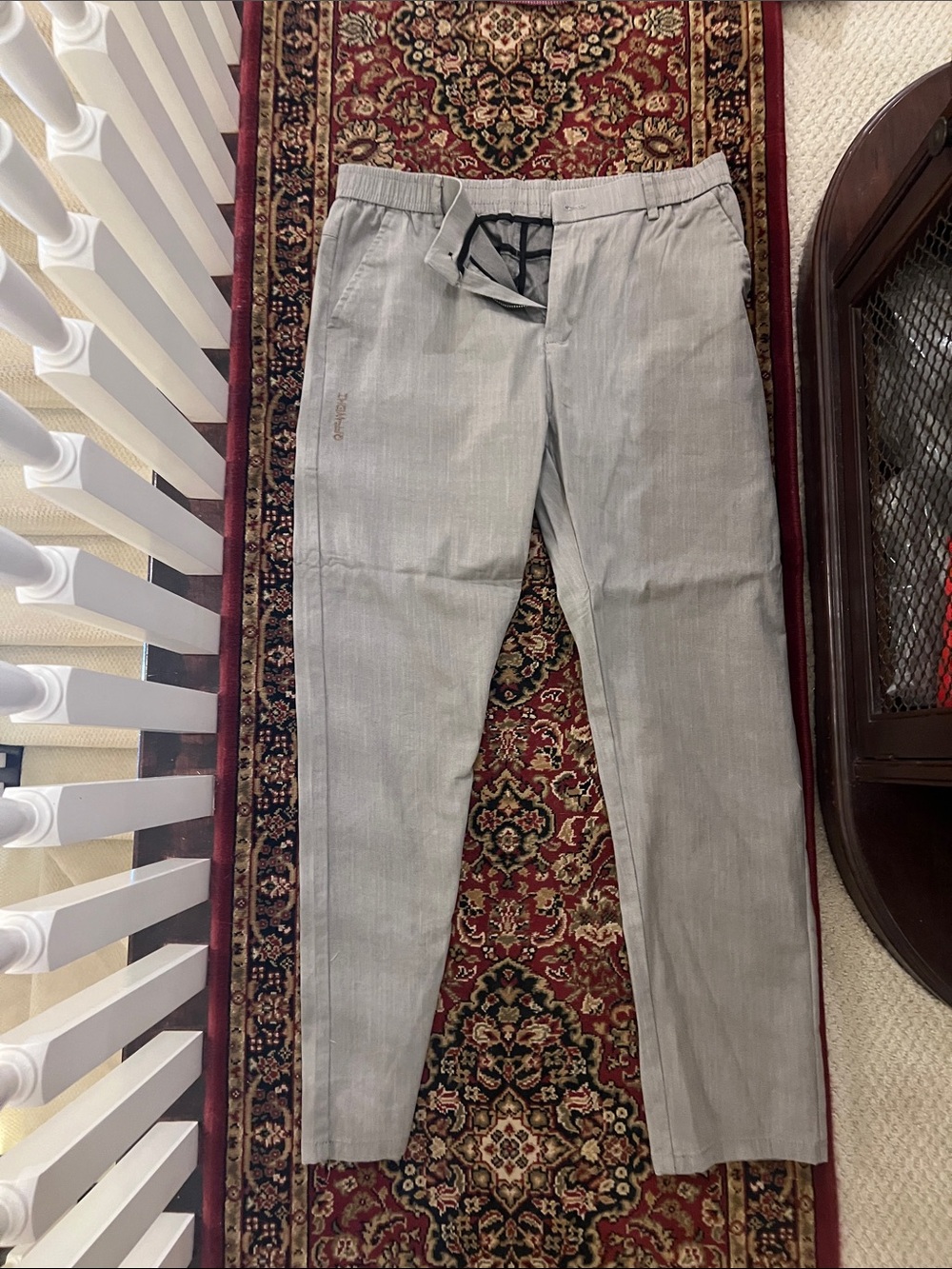Source Unknown Light Gray Men's Drawstring Chinos